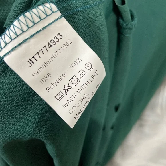 Dress green high low maternity nursery fashion maxi xs - Picture 12 of 13